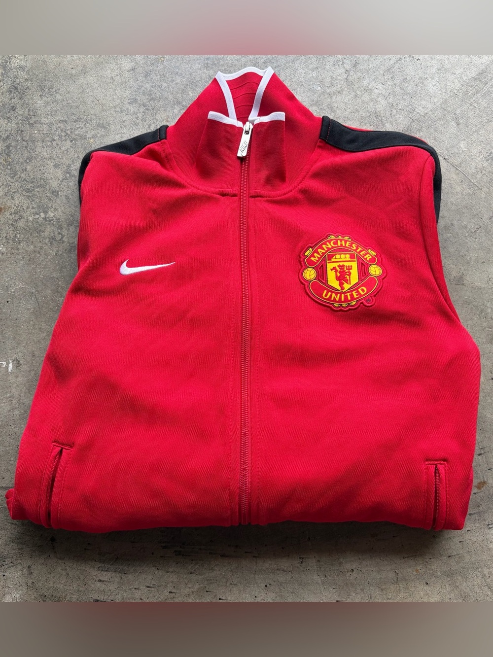 Nike x Manchester United Track Jacket Red Soccer Football EPL